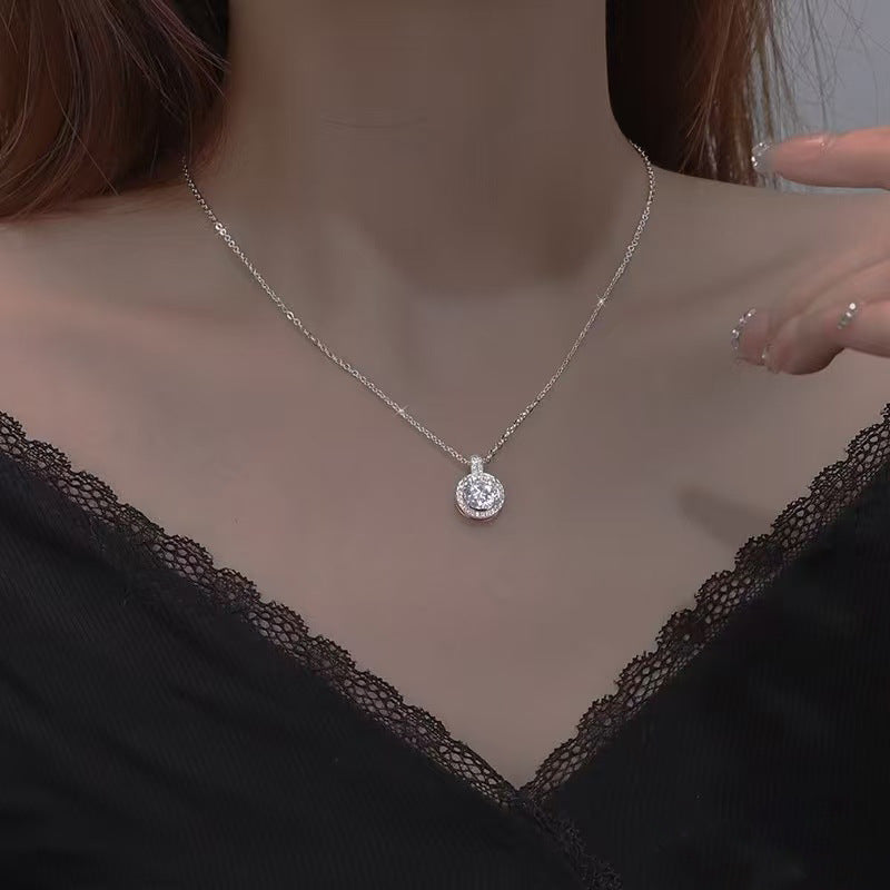 Ocean Heart Female With Hearts Clavicle Chain Necklace