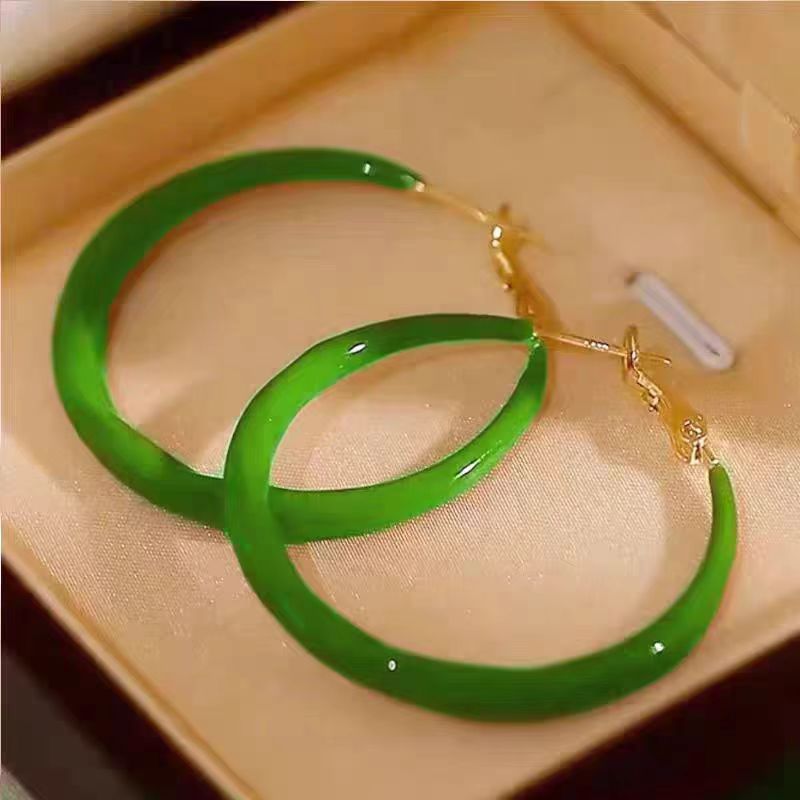 Women's Style High-grade Large Hoop Light Luxury Ear Clip Earrings