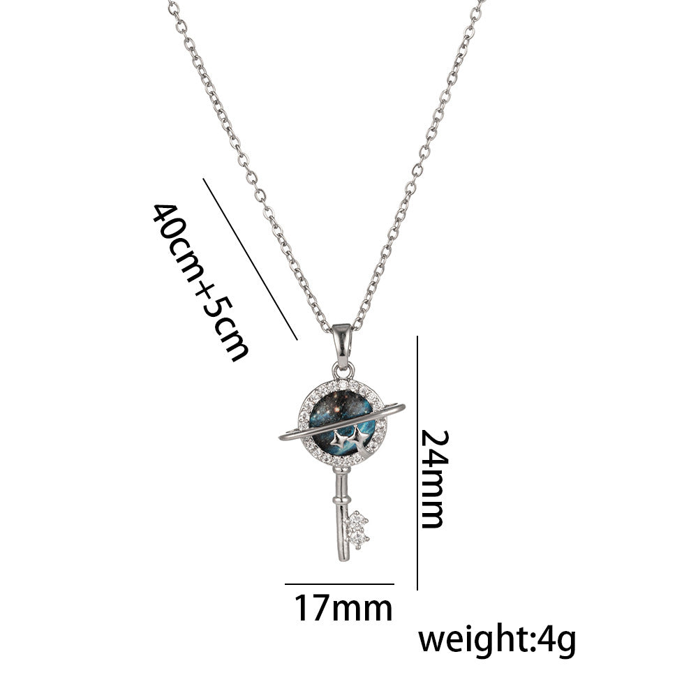 Sky Female Fashion Personality High Sense Clavicle Necklaces