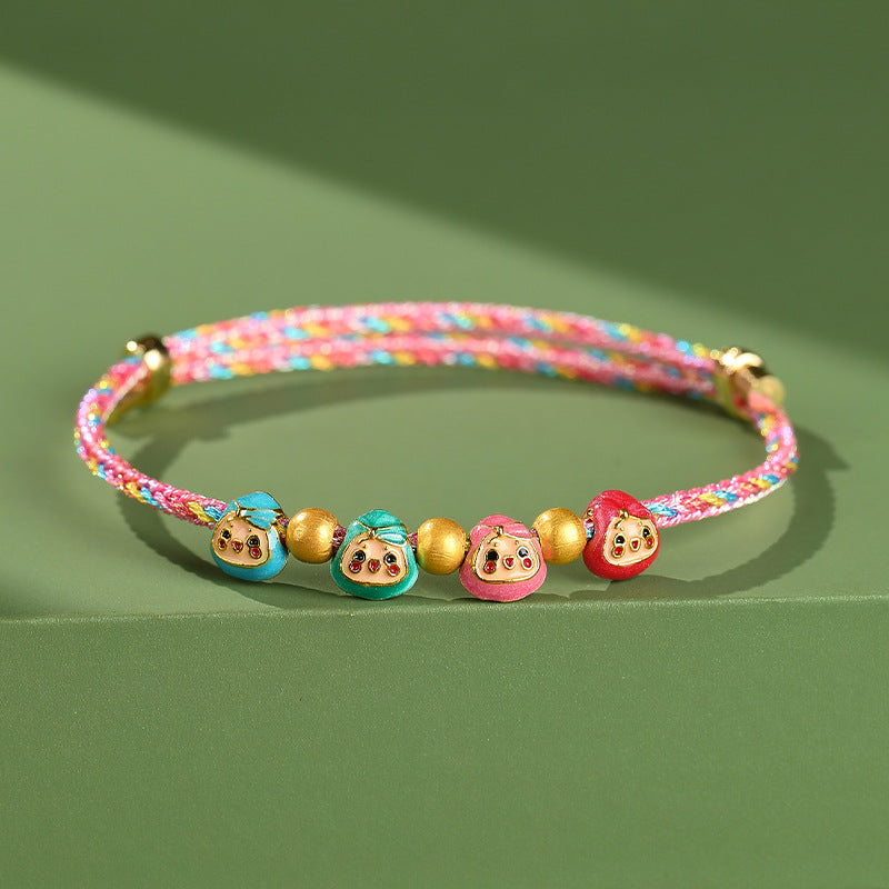 Festival Colorful Rope Ethnic Style Hand-woven Adult Small Sachet Carrying Bracelet