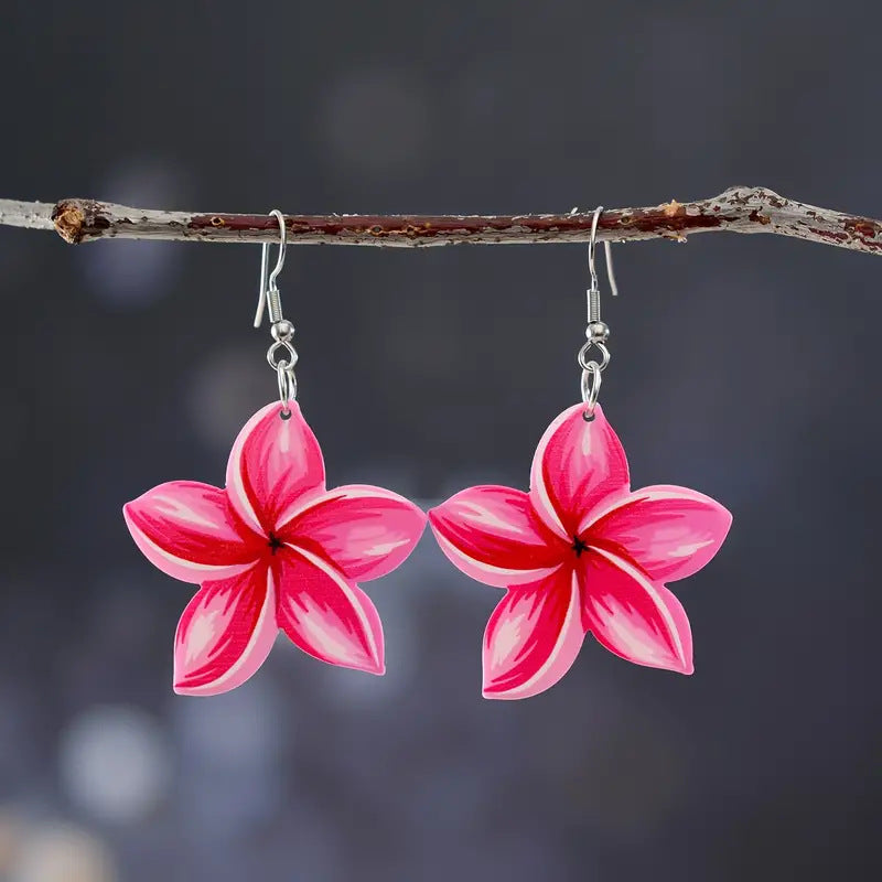 Women's Acrylic Flower Female Summer Niche Sense Creative Rings