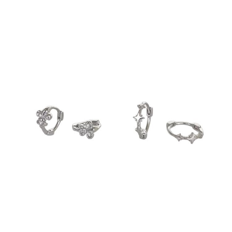 Irregular Octagonal Star Clip Super Cool Street Style Unique Hipster Ear Buckle