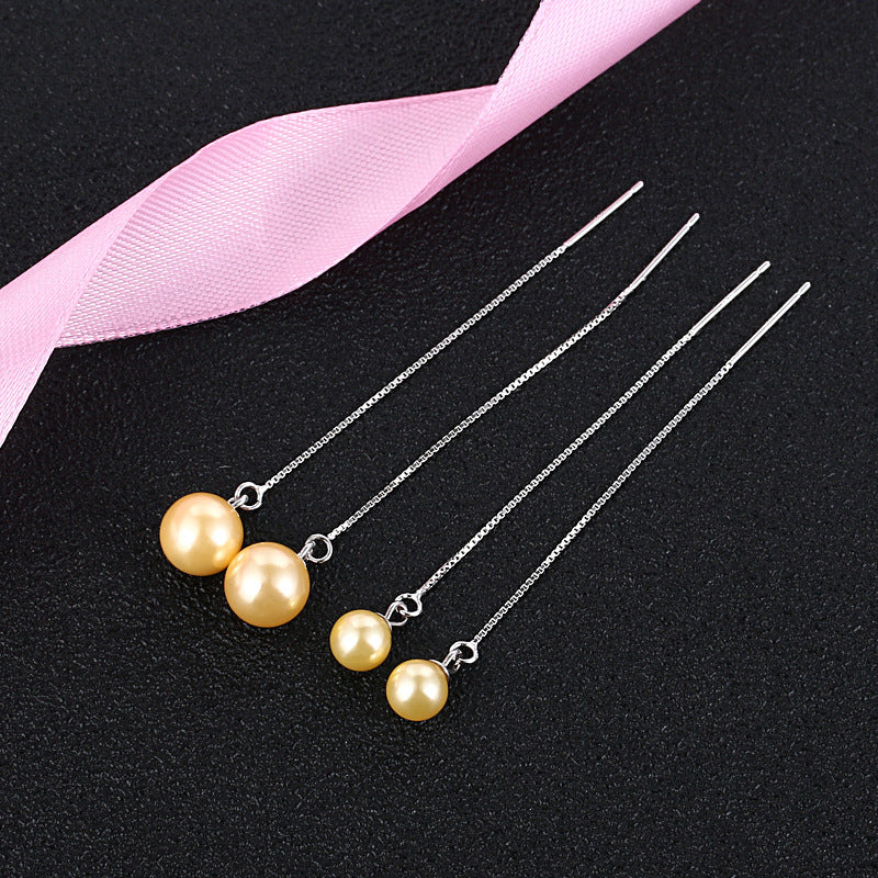 String Fashion Shell Pearls Simple Korean Style Long Super Rings