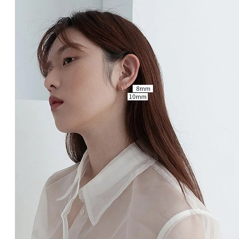 Need To Take Off Cold Wind Circle Stud Earrings