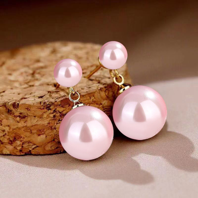 Small Demon Purple Pink Gold Red Imitation Stud Earrings