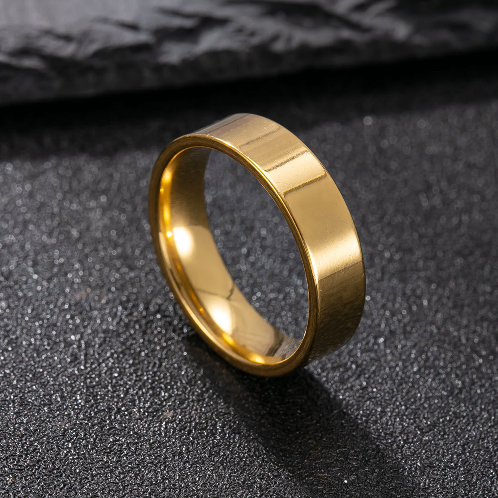 Simple Inner Ball Outer Flat Surface Couple Ring
