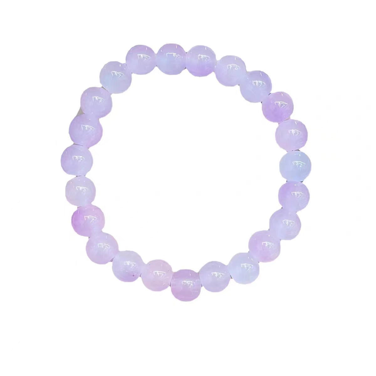 Hand Toy Gradient Color Glass Beads Primary School Beaded Can Bracelets