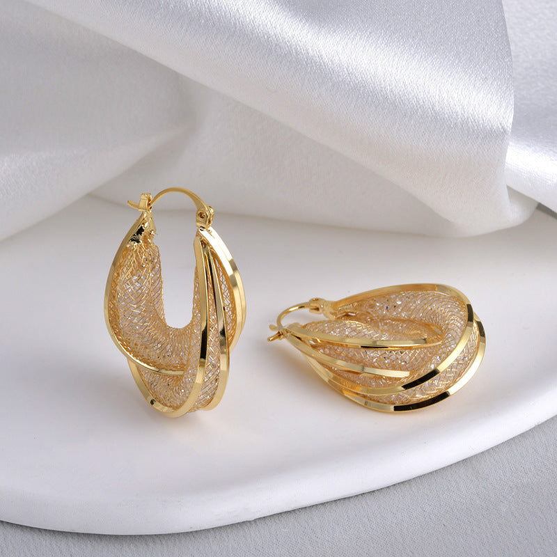 Luxury High Sense Super Shiny Crystal Clip Niche Design Rings