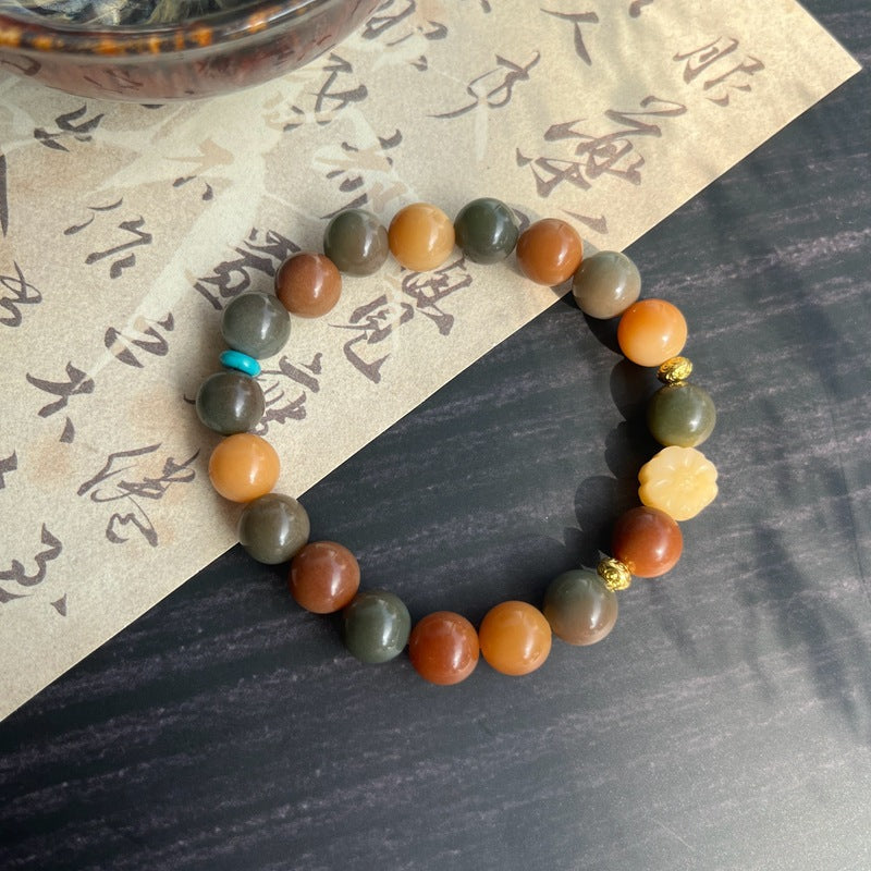 Bodhi Candy Color Single Circle Pliable Temperament High Throw Three Bracelets