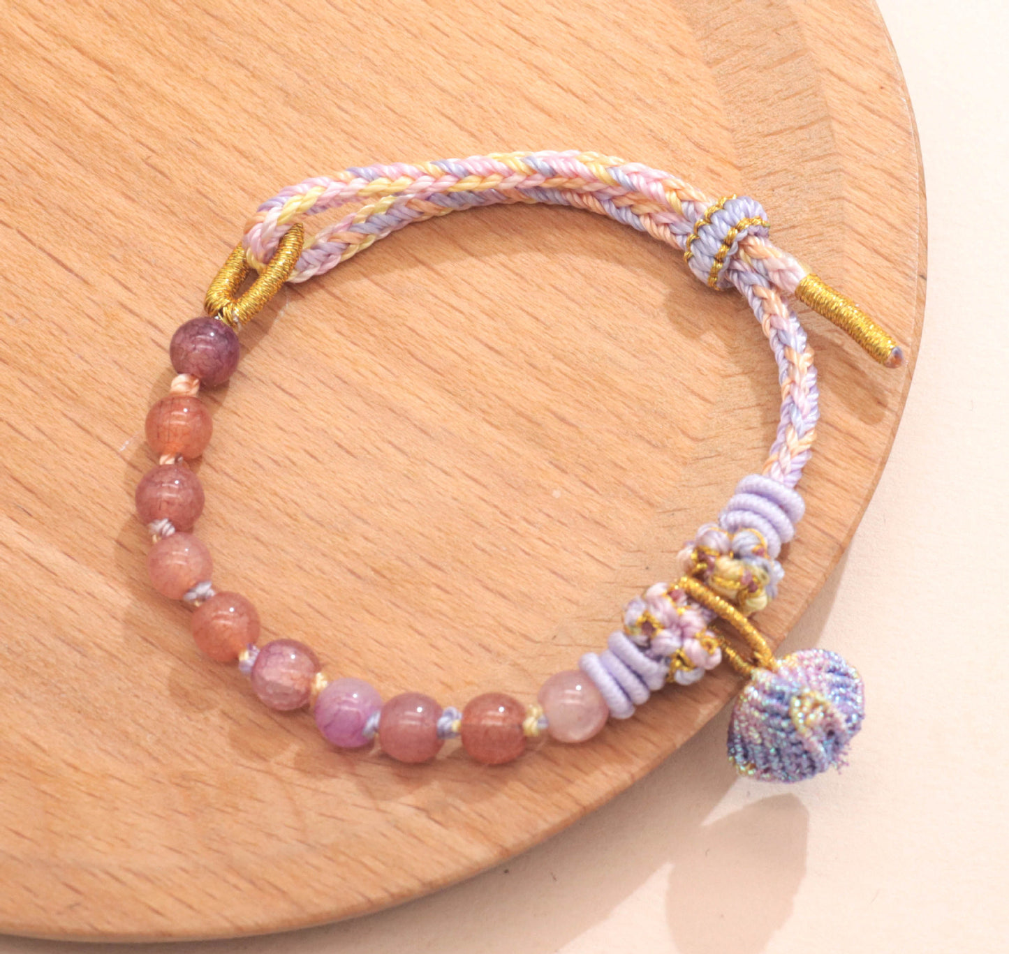 Festival Colorful Rope Carrying Strap Handmade Woven Bracelet