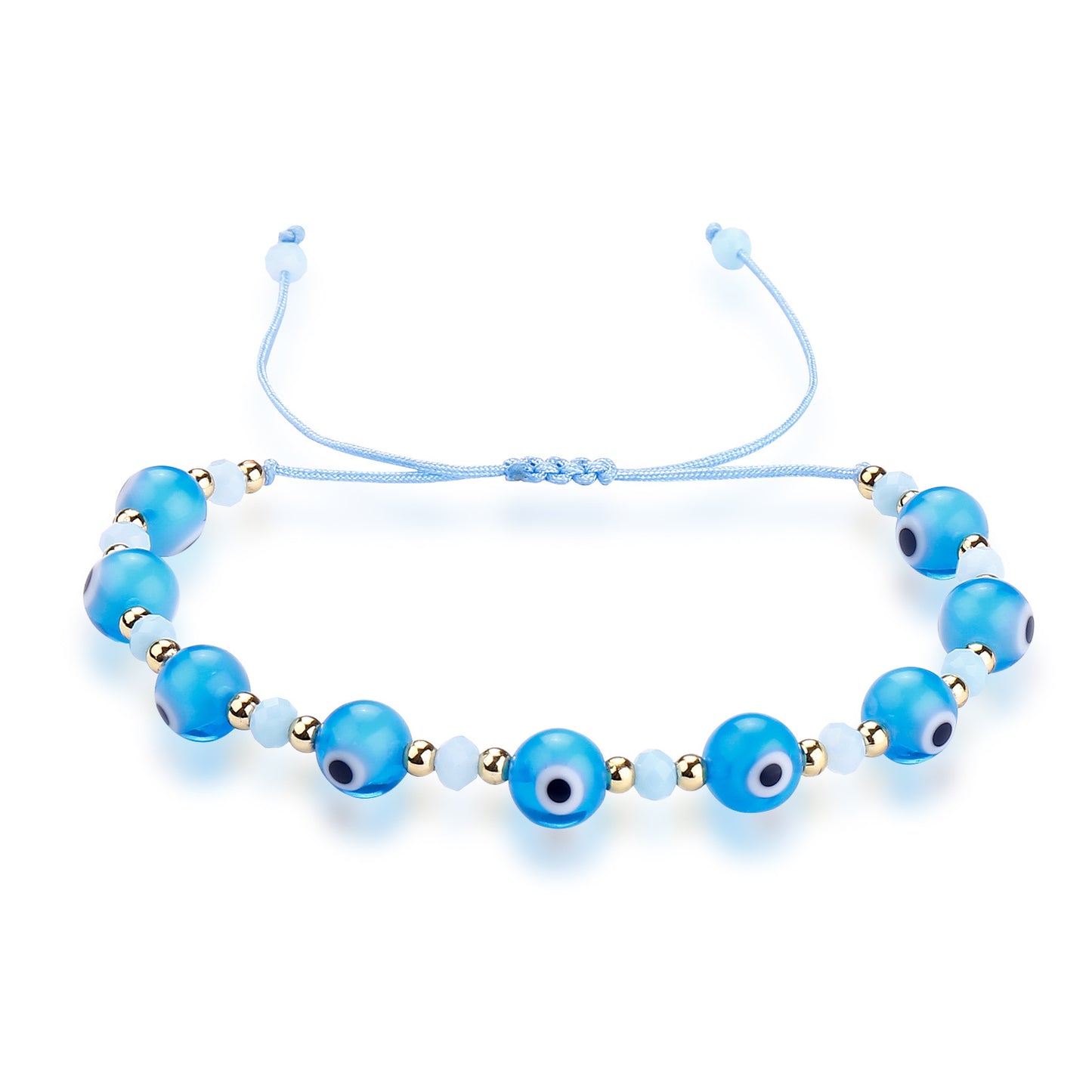 Women's & Men's Haematite Glass Eye Beaded Devil Bracelet