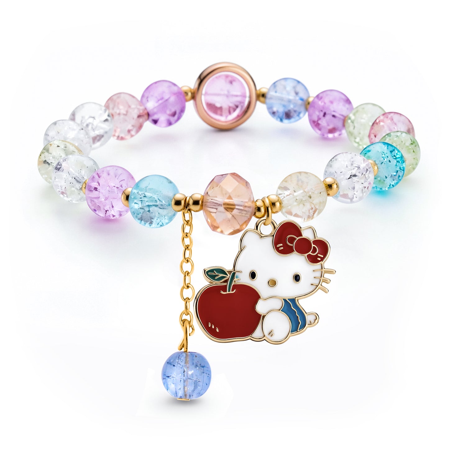 Children's Little Korean Style Sister Crystal String Bracelet