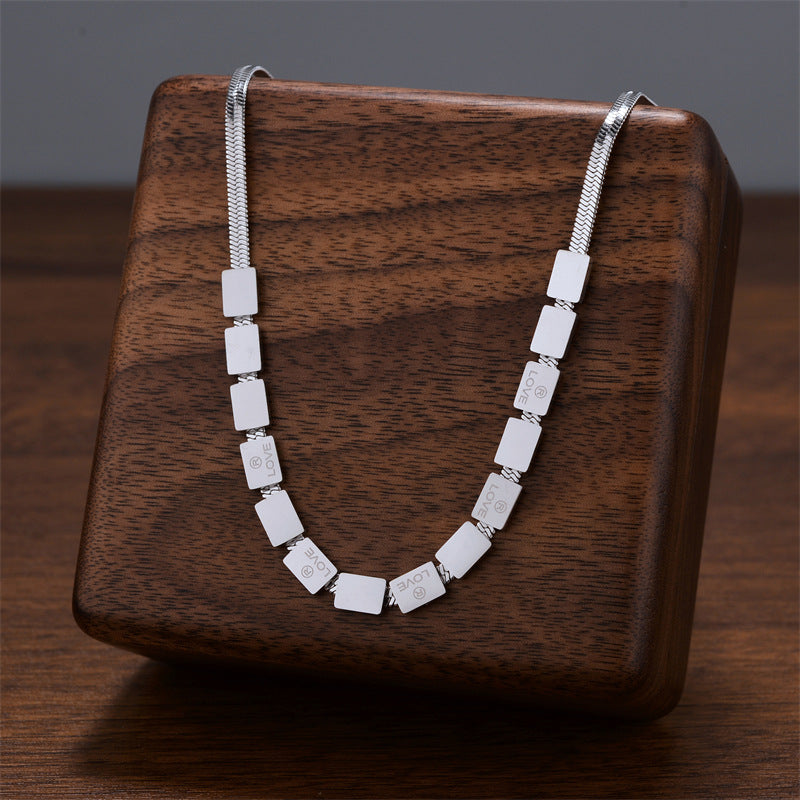 Titanium Steel Female Niche Simple Temperament Clavicle Pendants