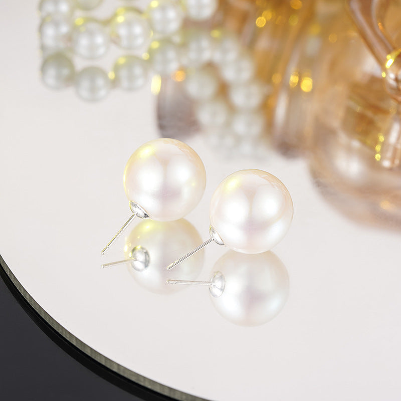 Strictly Selected Ornament High Quality Strong Light Pearl Sier Earrings