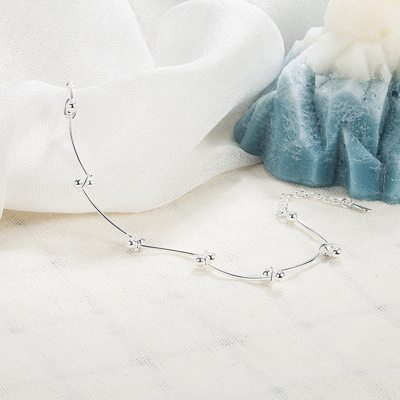 Slouchy Stylish Women's Beanie Knot Design Bracelet