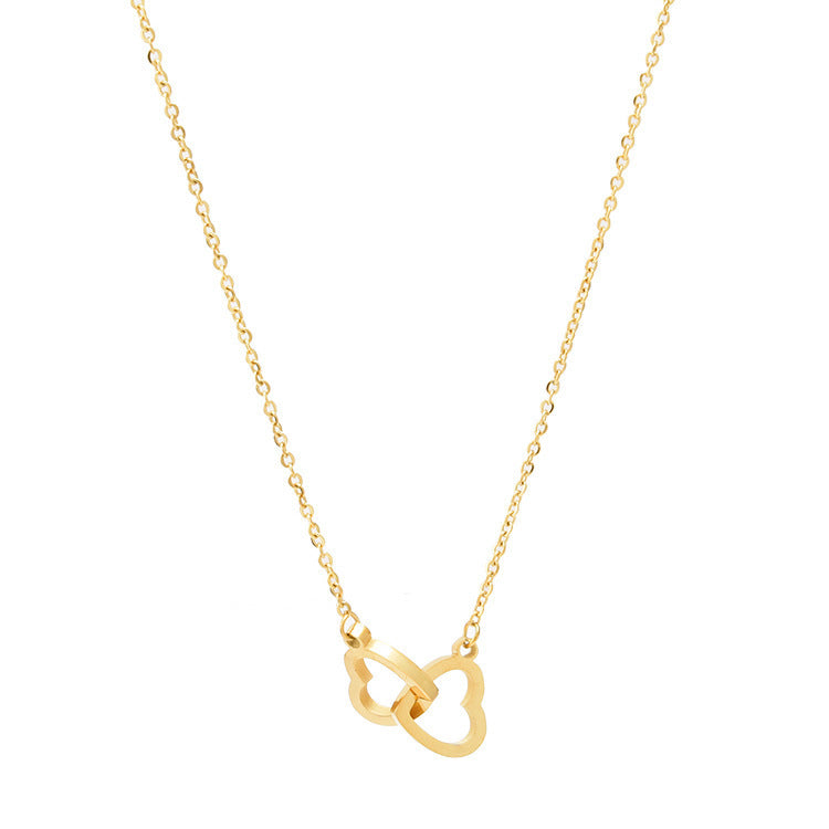 Heart-shaped Light Luxury Minority Design Female Clavicle Chain Necklaces