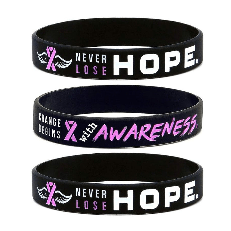 Women's Caring For Health Pink Ribbon Propaganda Prevention Bracelets