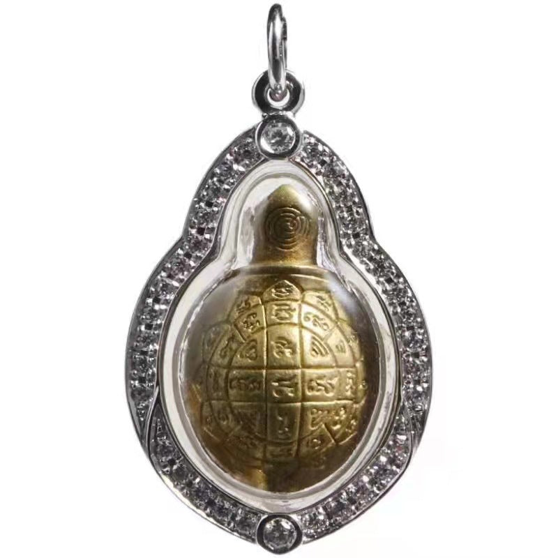 Comfortable Elegant Thai Amulets Copper Turtle Pendants