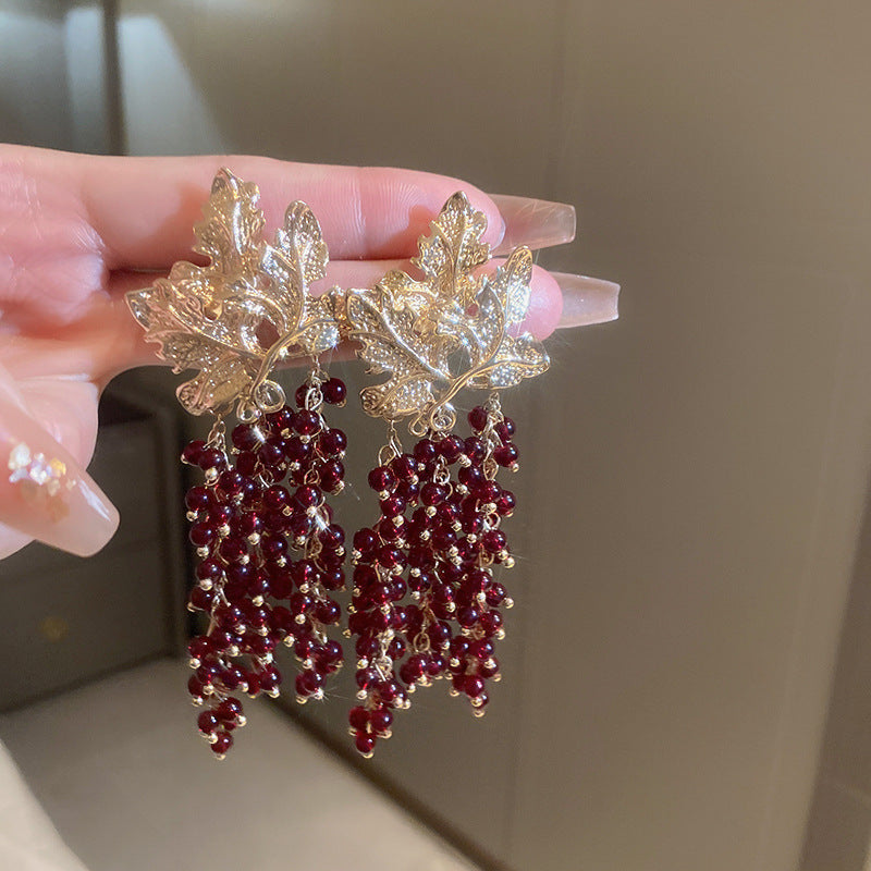 Zircon Butterfly Water Drop Ear Female Rings