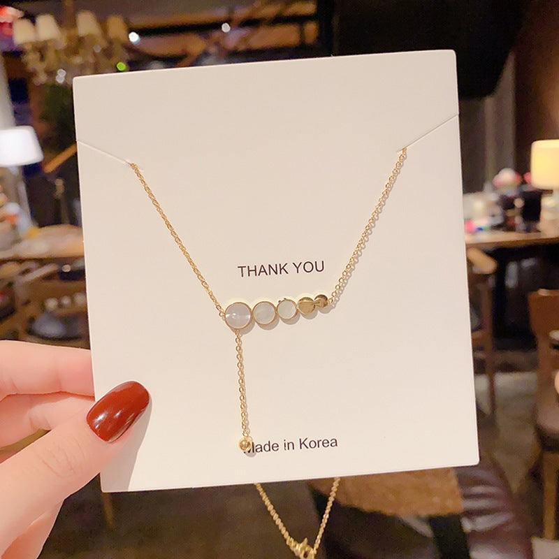 Women's Summer Fashion Heart For Design Simple Light Luxury Cold Style Necklaces