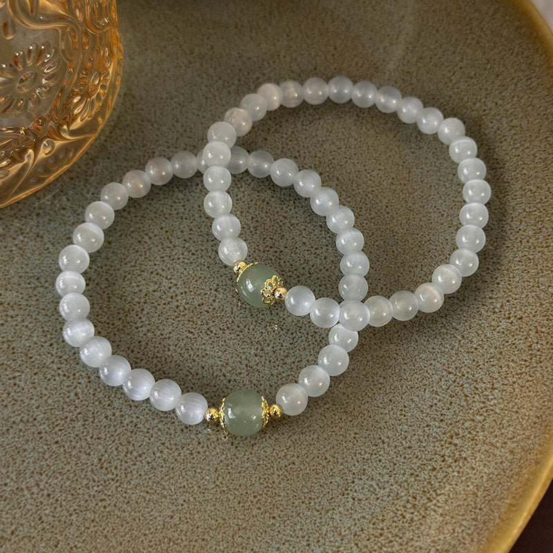 Style Versatile Simple Matching Opal Beaded Female Gentle Bracelets