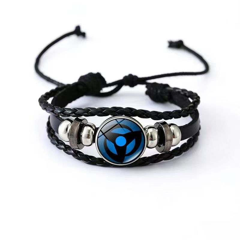 Cowhide Two-dimensional Anime Peripheral Handmade Woven Bracelets