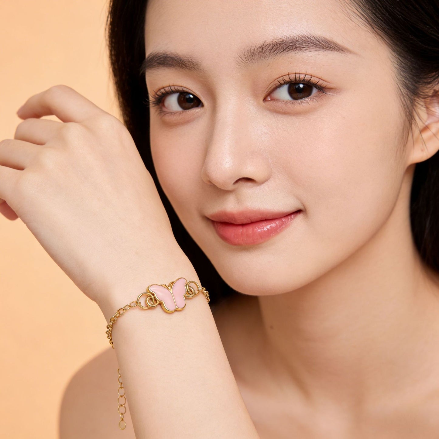 Women's Alloy Oil Dripping Butterfly Korean Fashion Bracelet
