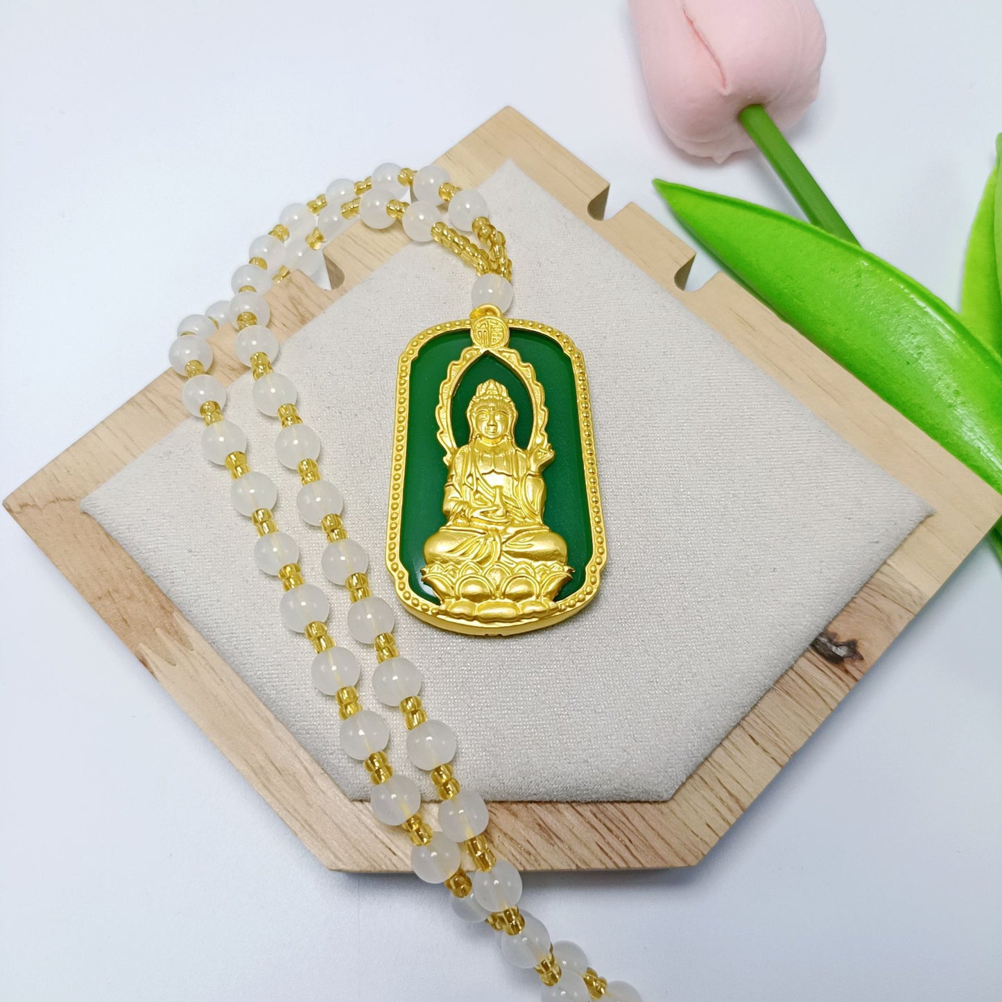 Alloy Dragon Phoenix Avalokitesvara Buddha Gold-plated Pendants