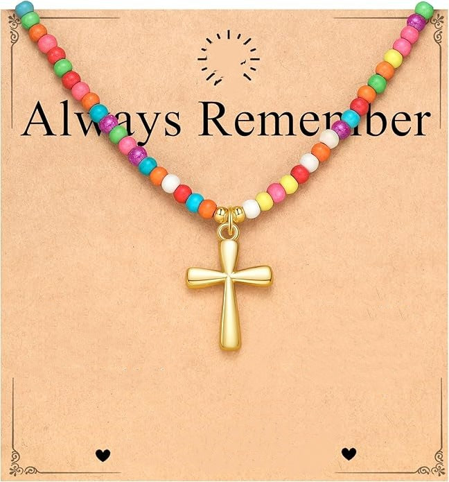 Women's Stainless Steel Gold Chain With Card Necklaces
