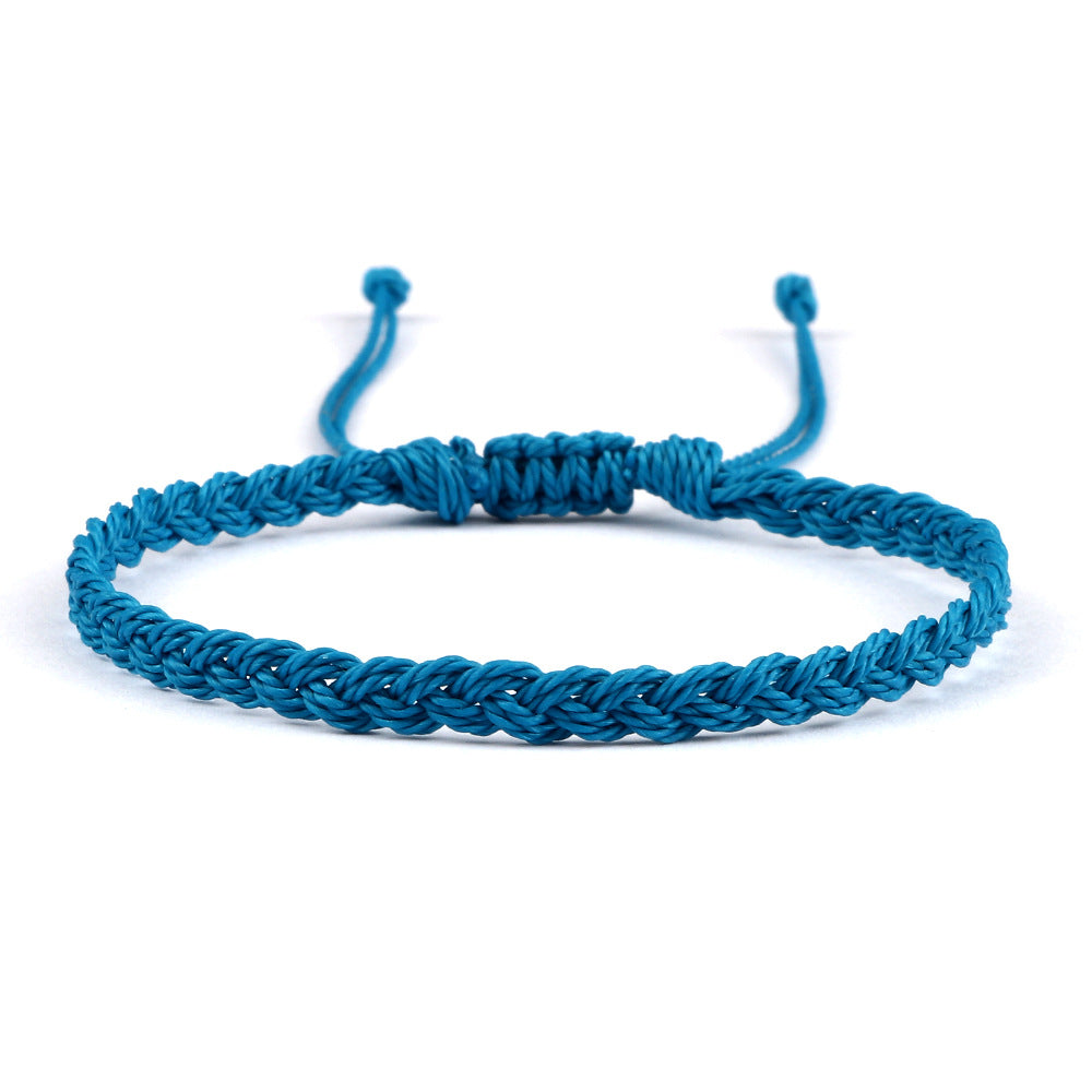 Creative Twist Weave Taiwanese Wax Handmade Hand Unisex Twin Bracelet