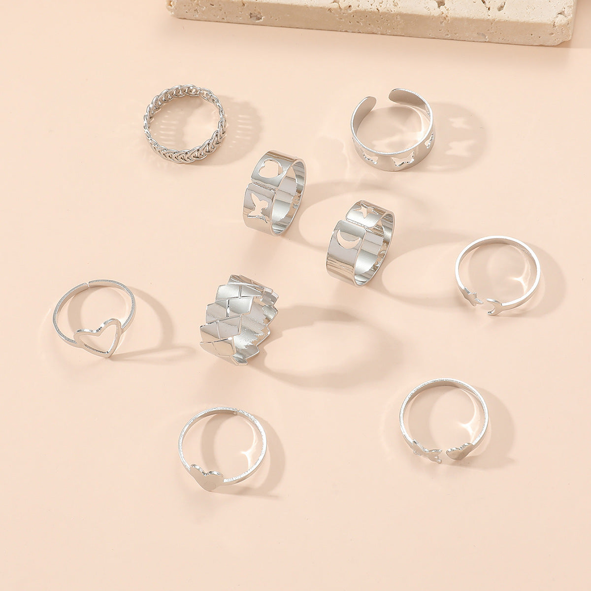 Women's Butterfly Open More Than Knuckle Sets Of Ring