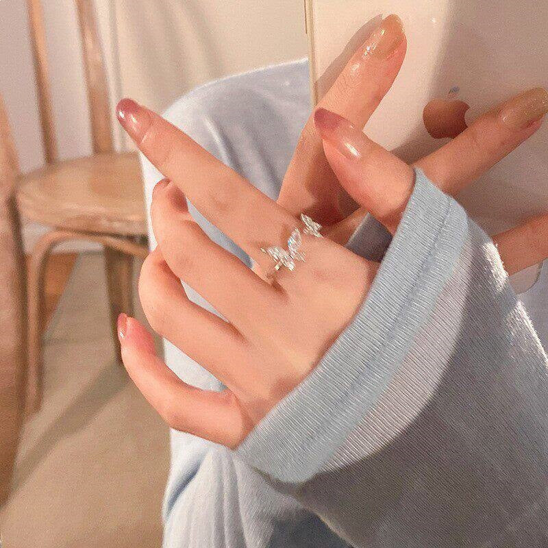 Nail Female Niche High Sense Twin Index Finger Bracelets