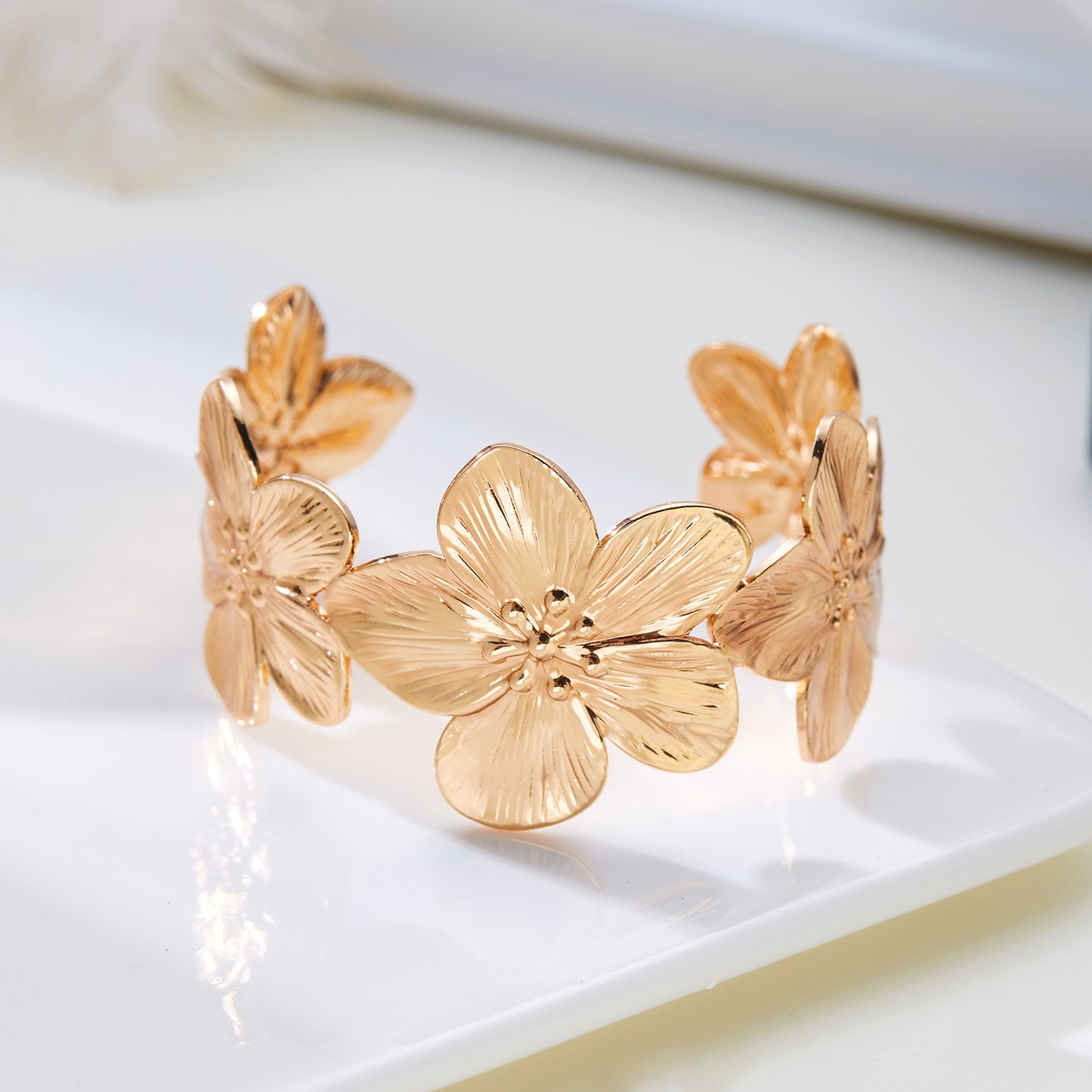 Golden Butterfly Flower Summer Beach Holiday Bracelets