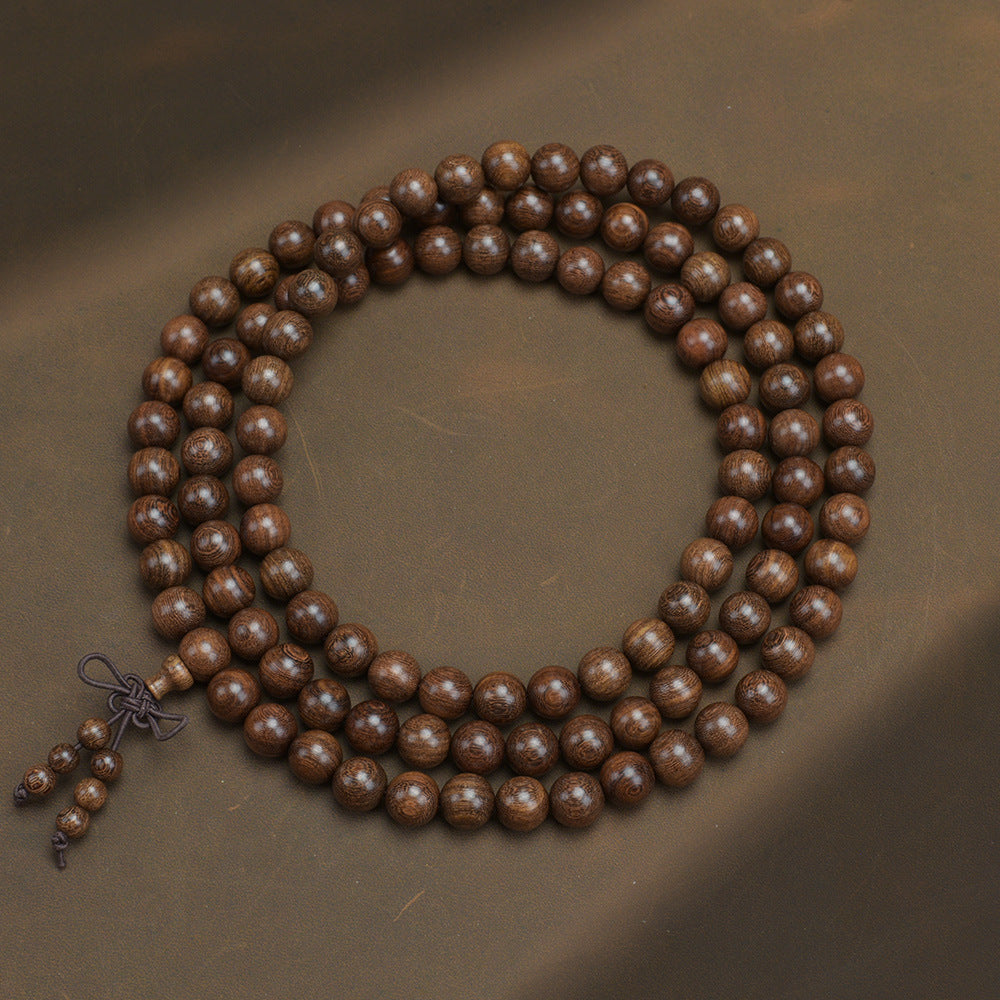 Men's Loose Round Beads Pieces Prayer Silkwood Bracelets