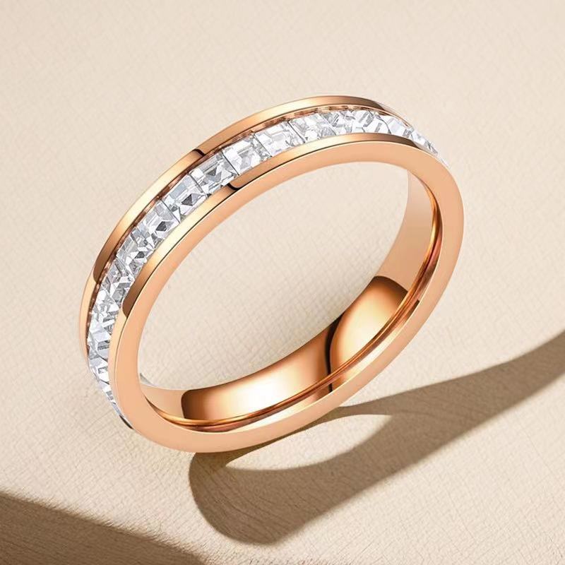 Women's Sense Niche Roman Digital Rotating Light Luxury Rings