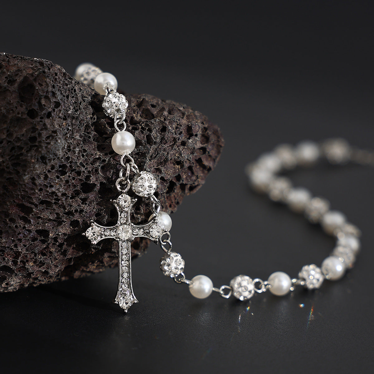 Pearl Style Hip Hop Niche Personality Necklace