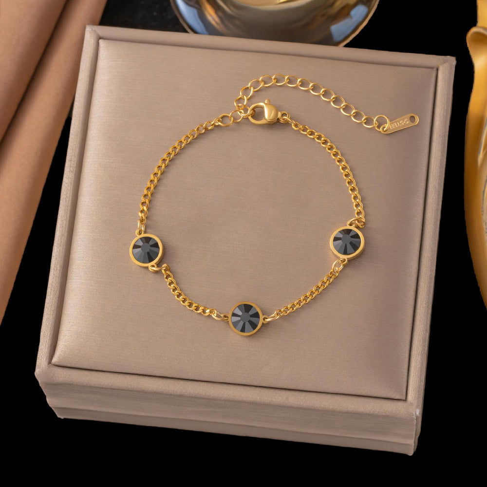 Steel Female Exquisite Thin Chain Gold Jewelry Accessories