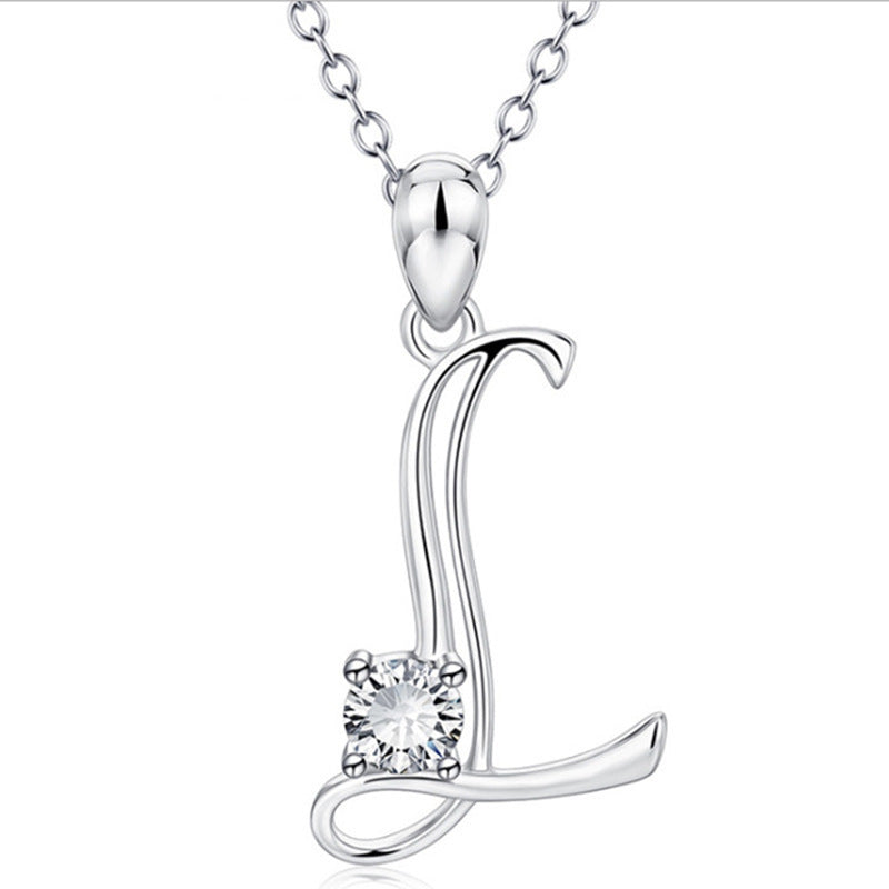 Style English Letters Fashion Jeweled Popular Pendants