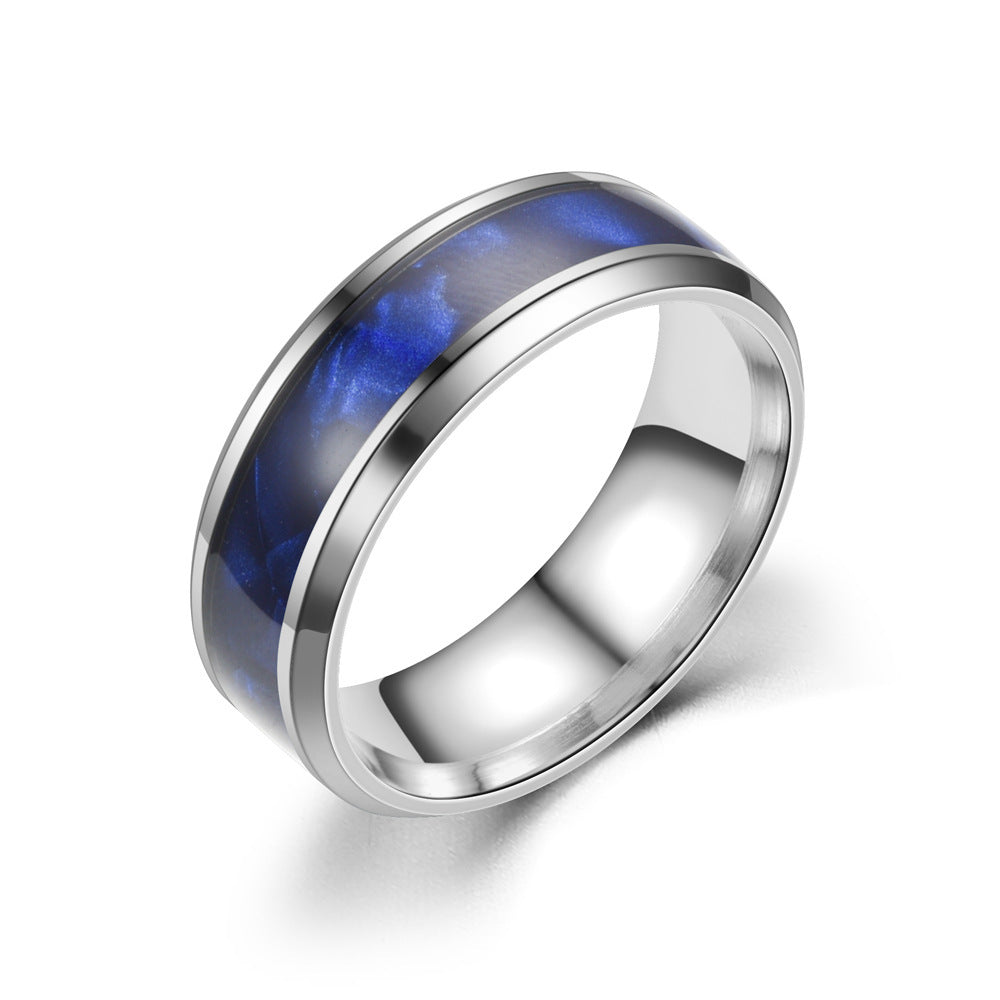 Shell Mixed Stainless Steel Fresh Sweet Ring