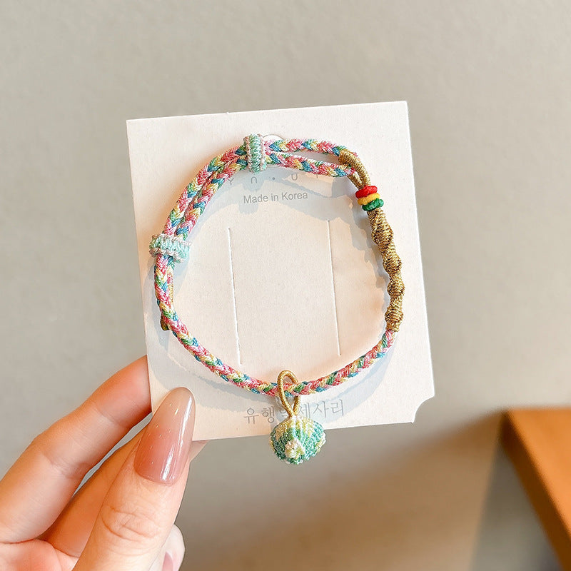 Small Gift Tassel Adjustable Red Rope Dragon Boat Festival Bracelet