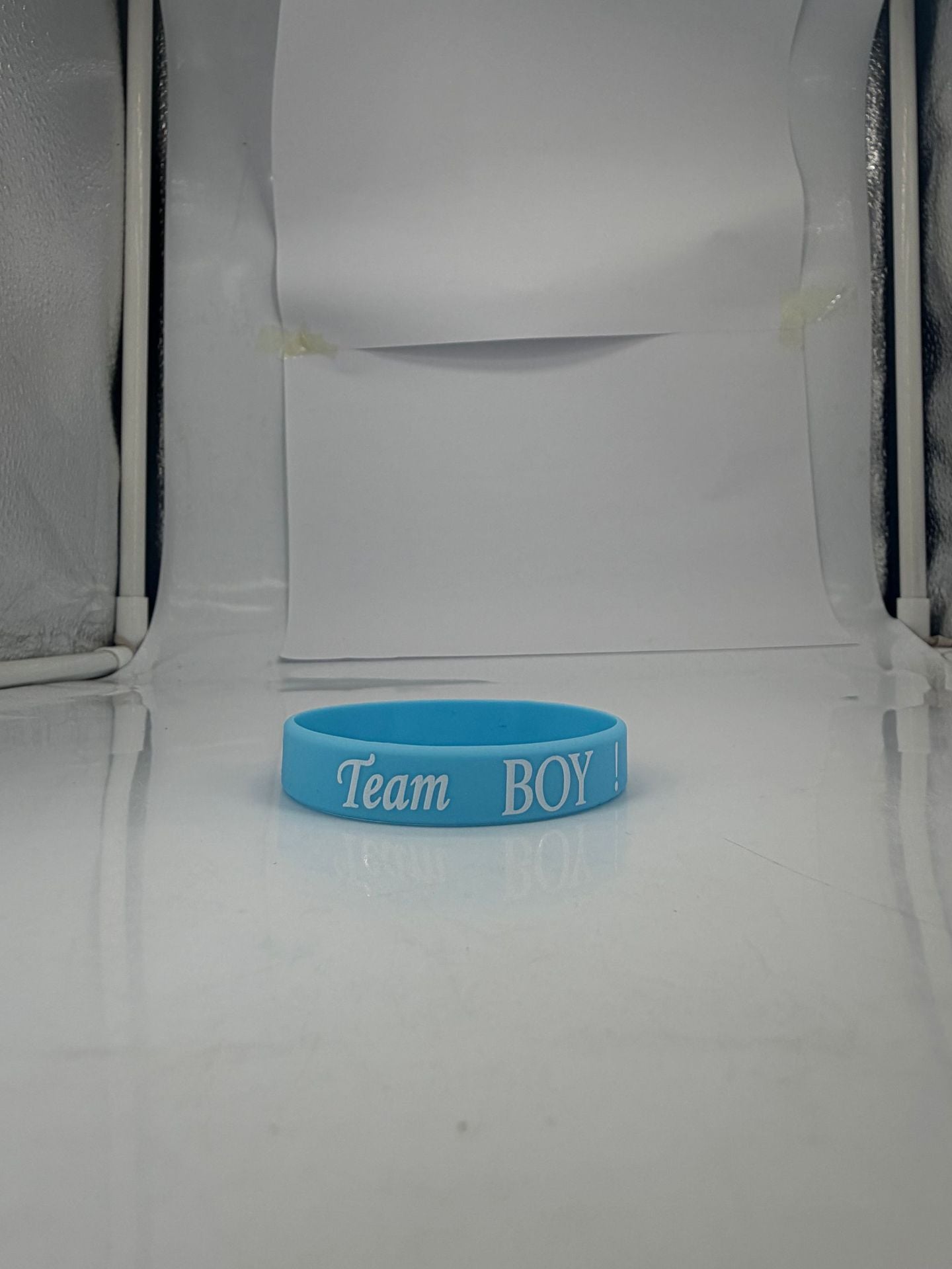 Reveal Party Silicone Welcome Blue Pink Boys Rubber Wrist Bracelet