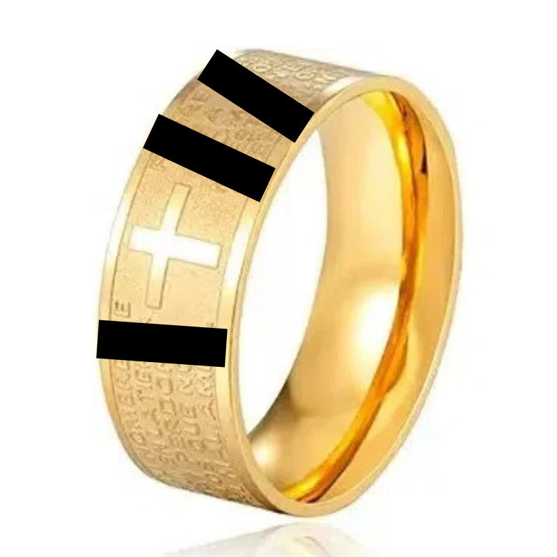 Men's Titanium Steel Stainless Simple Niche Advanced Fashion Ring