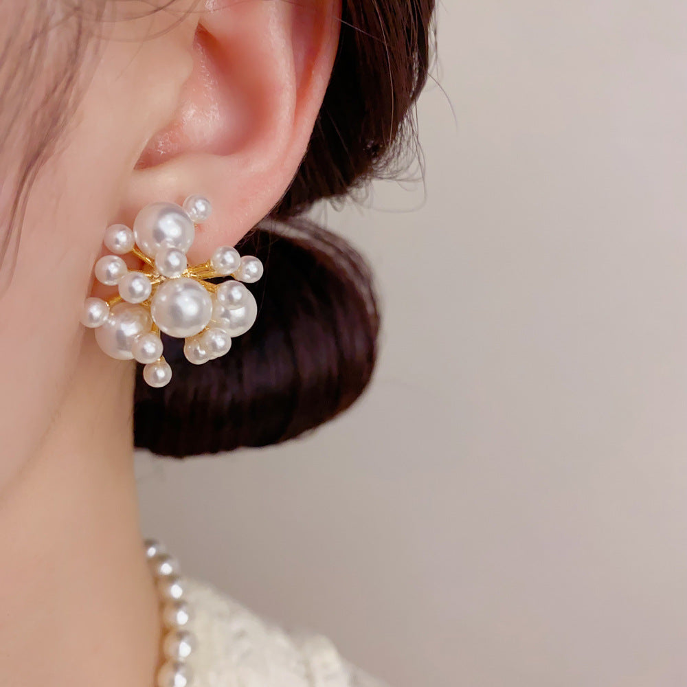 Women's French Gentle Firework Pearl For Dignified Sense Of Design Rings