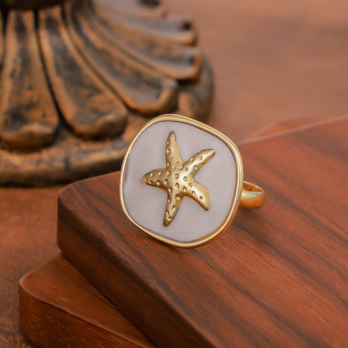 Stainless Steel Enamel Drop Oil Elegant High Sense Design Rings