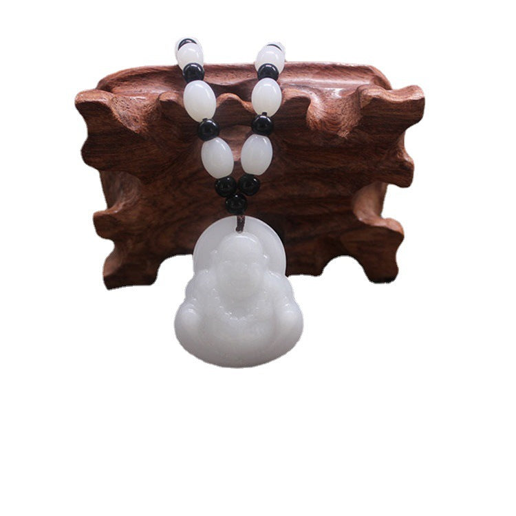 White Jade Goddess Buddha Stall Gift Pendants