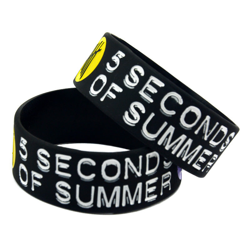 Silicone Fashion Music Hand Strap Trendy Hip Hop Bracelet