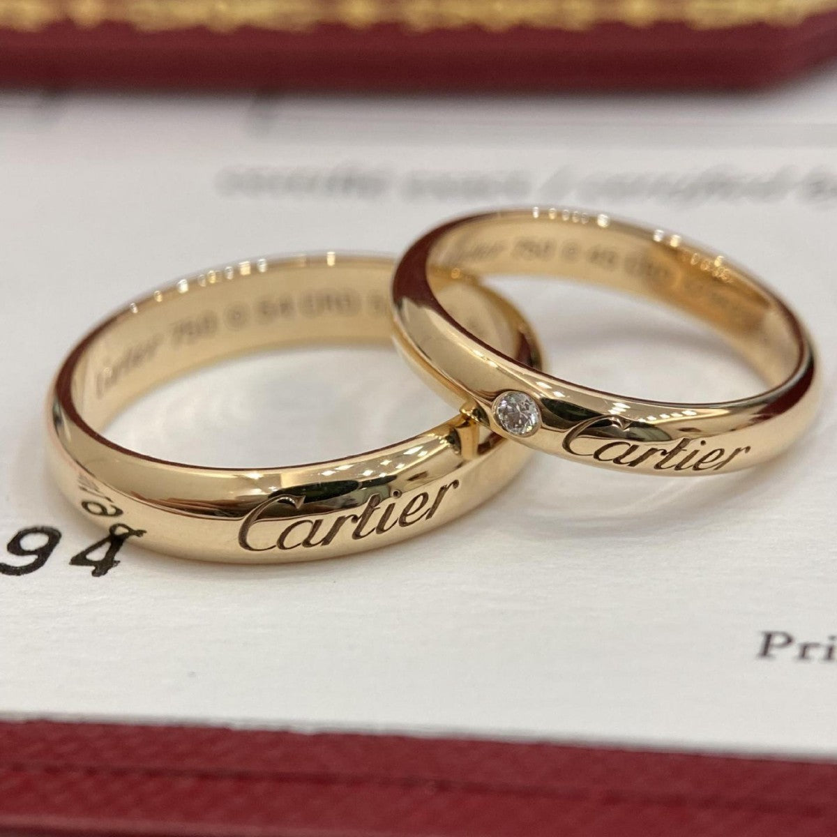 Home High Version Sier Signature Square Round Engagement Wedding Couple Ring