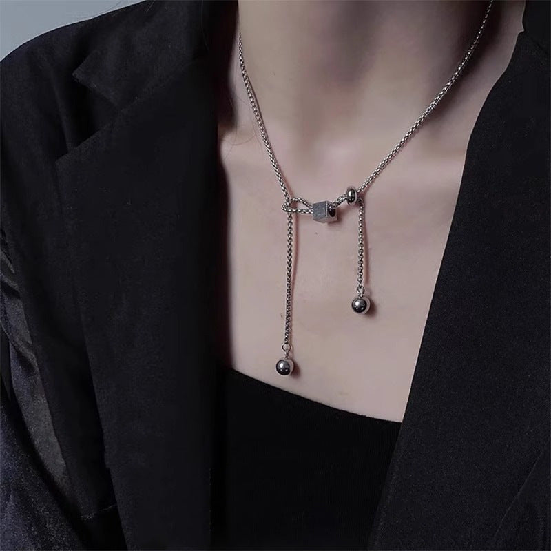 Women's & Men's For Niche Design Cold Style Long Sweater Chain Hip Hop Necklace