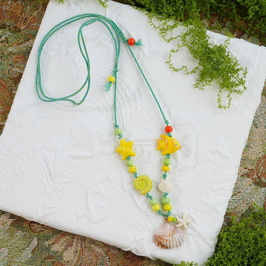 Ceramic Mushroom Female Niche Design High Necklaces