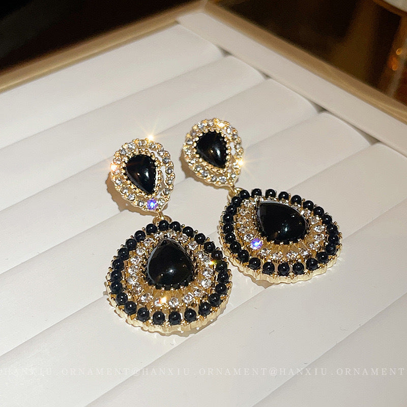 Personality Dark Style Water Drop Light Earrings
